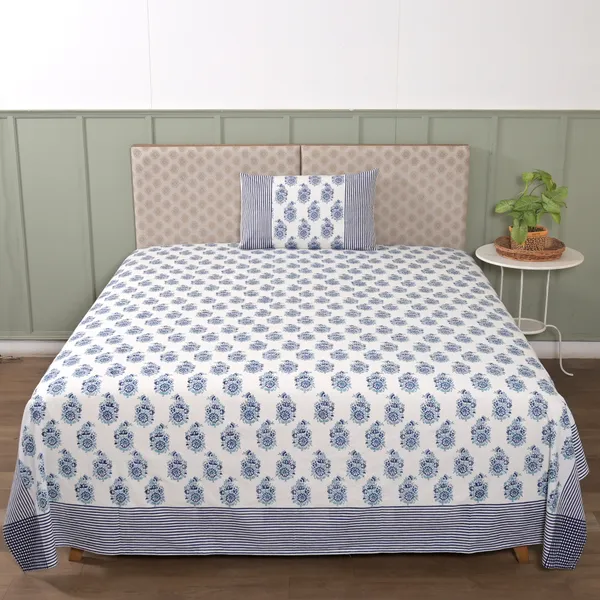 Block_Print_Percale_Cotton_King_Size_Bedsheet