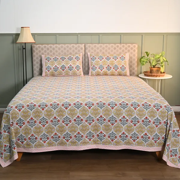 Percale_Cotton_200Tc_King_Size_Bedsheet