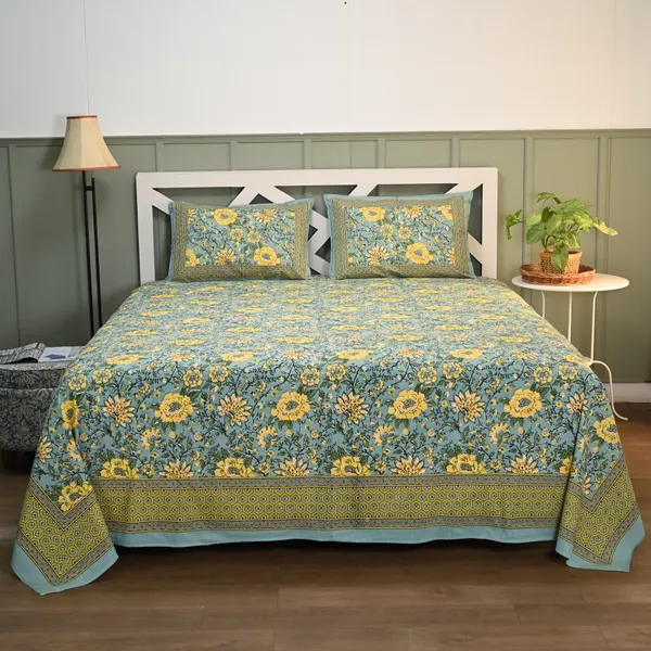 Percale_Cotton_200Tc_King_Size_Bedsheet