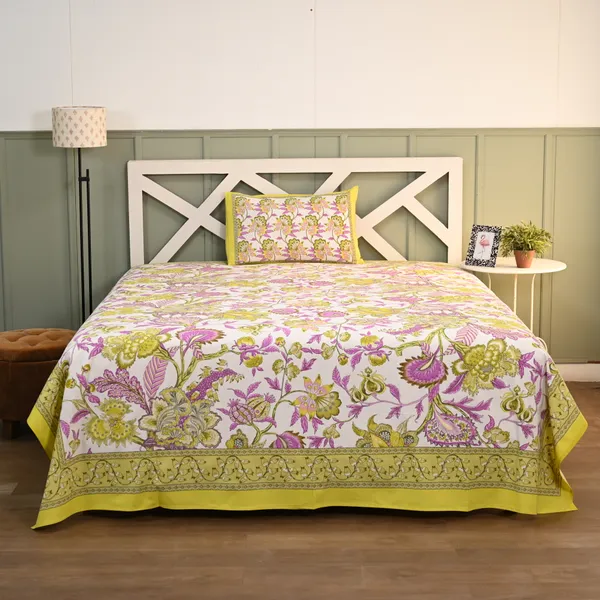 Percale_Cotton_200Tc_Multicolor_King_Size_Bedsheet