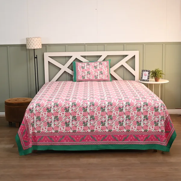 Percale_Cotton_200Tc_Multicolor_King_Size_Bedsheet