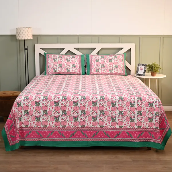 Percale_Cotton_200Tc_Multicolor_King_Size_Bedsheet