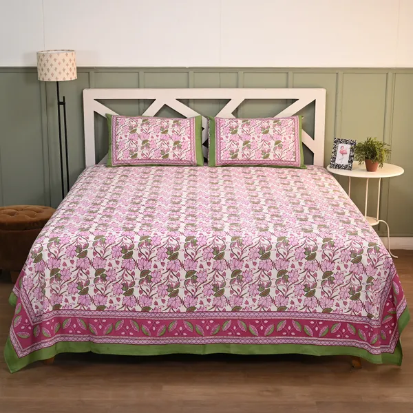 Percale_Cotton_200Tc_Multicolor_King_Size_Bedsheet