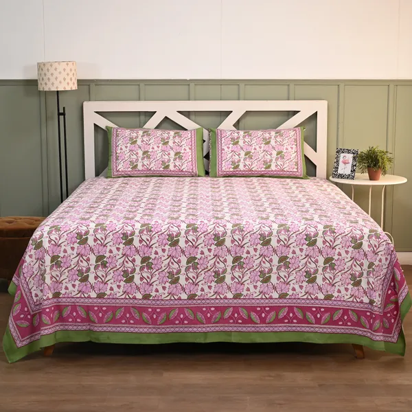 Percale_Cotton_200Tc_Multicolor_King_Size_Bedsheet