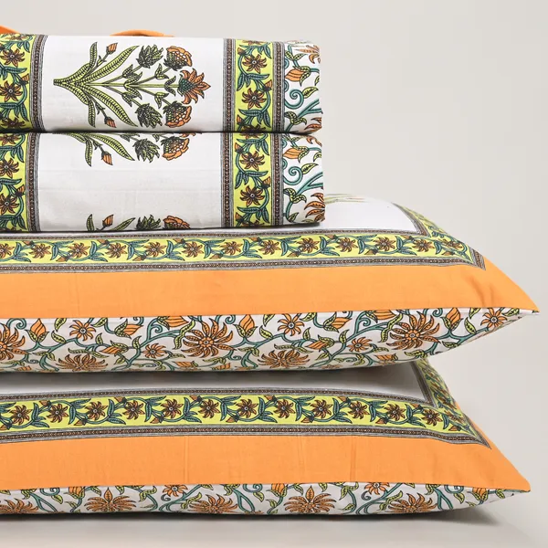 Percale_Cotton_200Tc_Multicolor_King_Size_Bedsheet