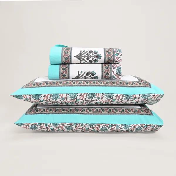 Percale_Cotton_200Tc_Multicolor_King_Size_Bedsheet