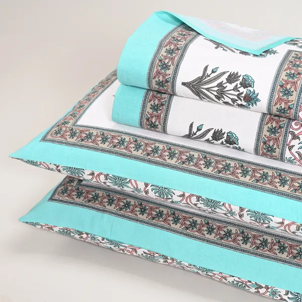Percale_Cotton_200Tc_Multicolor_King_Size_Bedsheet