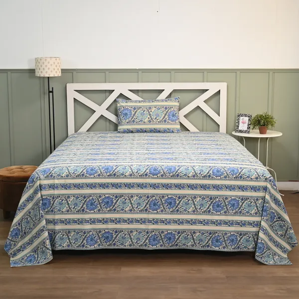 Percale_Cotton_200Tc_Multicolor_King_Size_Bedsheet