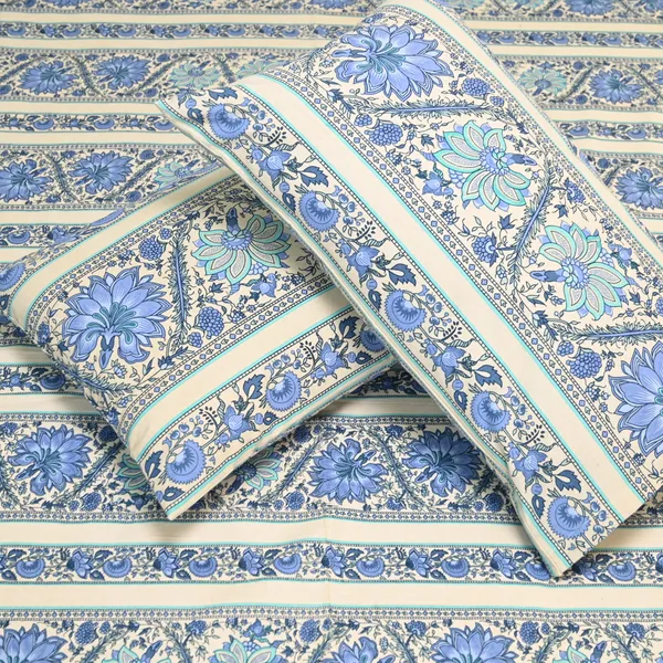 Percale_Cotton_200Tc_Multicolor_King_Size_Bedsheet