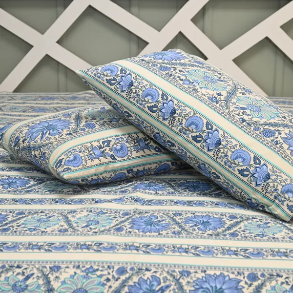 Percale_Cotton_200Tc_Multicolor_King_Size_Bedsheet