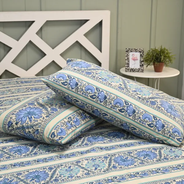 Percale_Cotton_200Tc_Multicolor_King_Size_Bedsheet