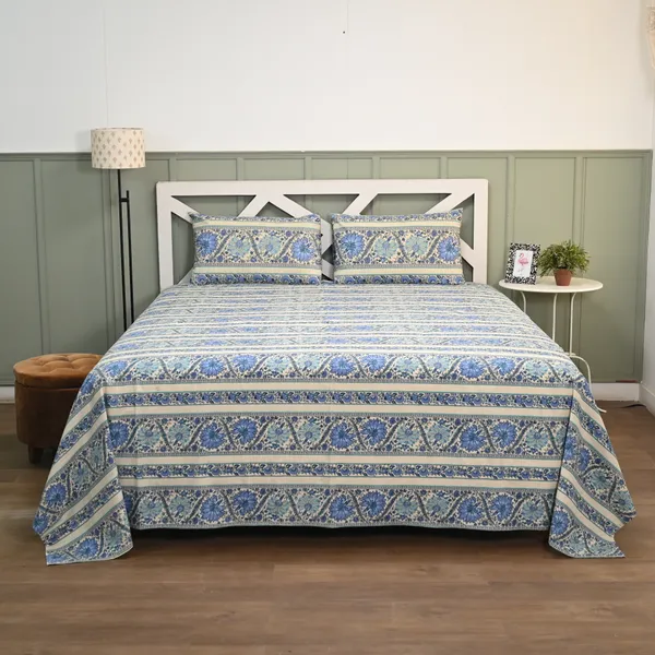 Percale_Cotton_200Tc_Multicolor_King_Size_Bedsheet
