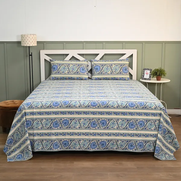 Percale_Cotton_200Tc_Multicolor_King_Size_Bedsheet