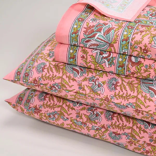 Percale_Cotton_200Tc_Multicolor_King_Size_Bedsheet