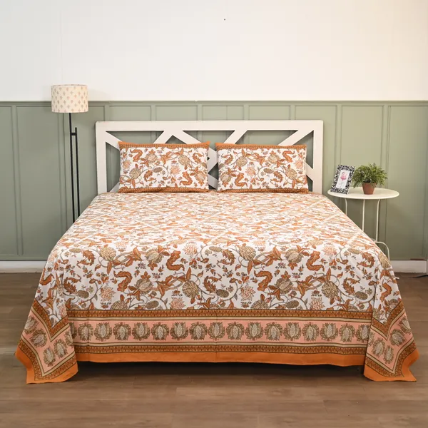 Percale_Cotton_200Tc_Multicolor_King_Size_Bedsheet