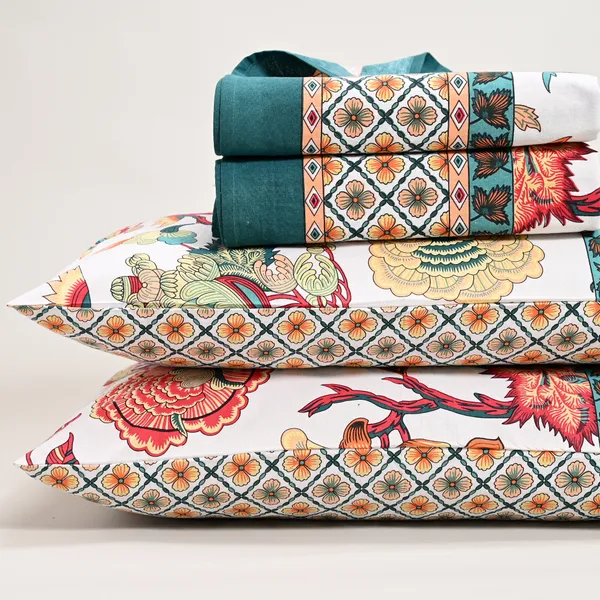 Percale_Cotton_200Tc_Multicolor_King_Size_Bedsheet