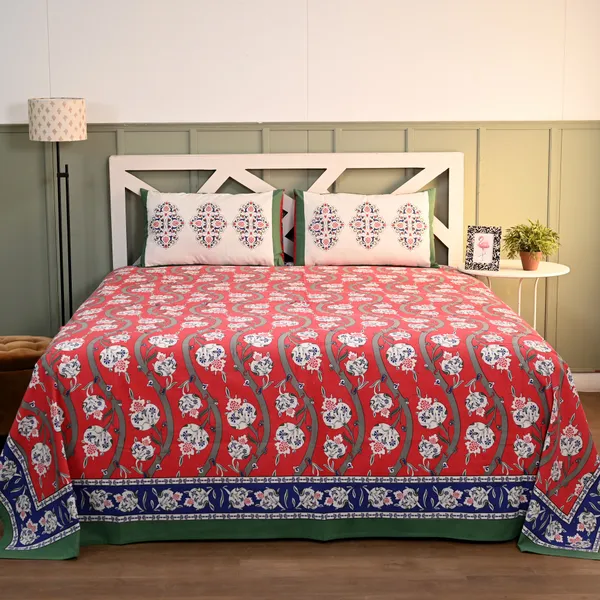 Percale_Cotton_200Tc_Multicolor_King_Size_Bedsheet