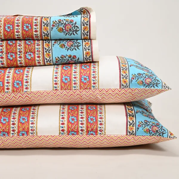 Percale_Cotton_Block_Print_White_King_Size_Bedsheet