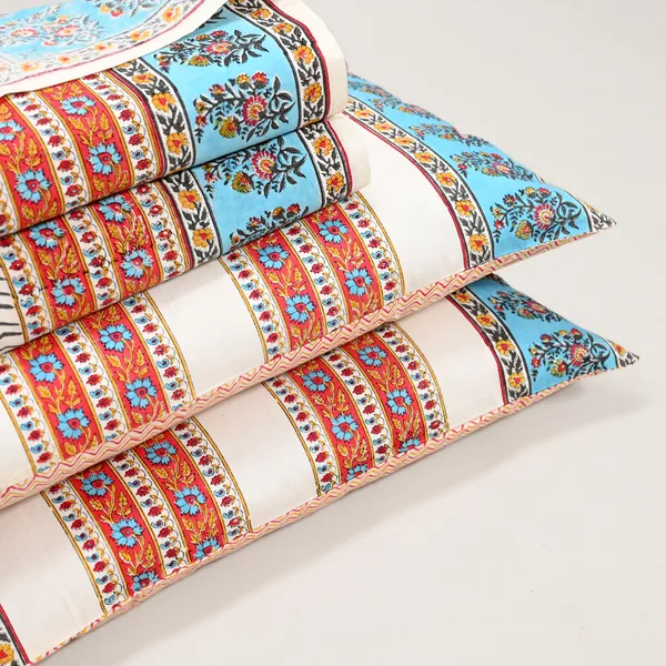 Percale_Cotton_Block_Print_White_King_Size_Bedsheet