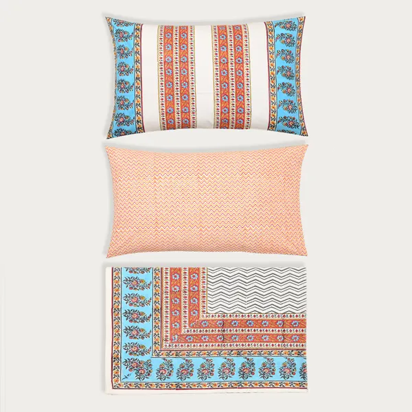 Percale_Cotton_Block_Print_White_King_Size_Bedsheet