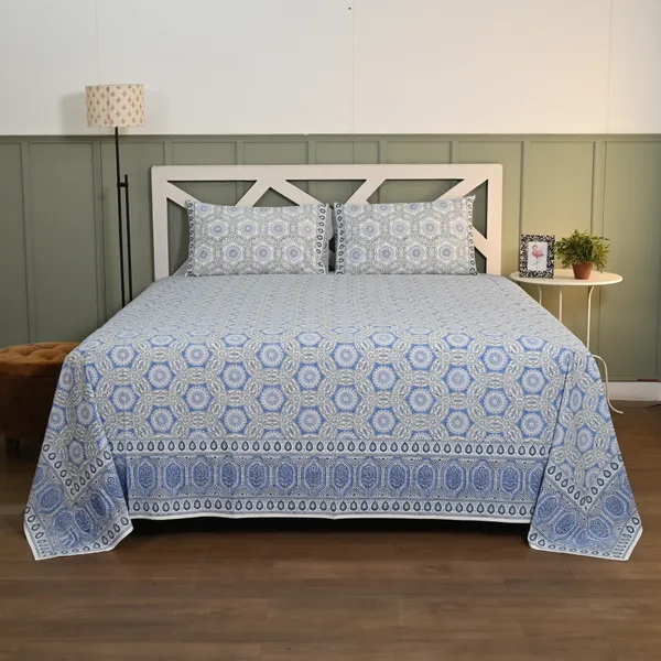 Block_Print_Percale_Cotton_King_Size_Bedsheet