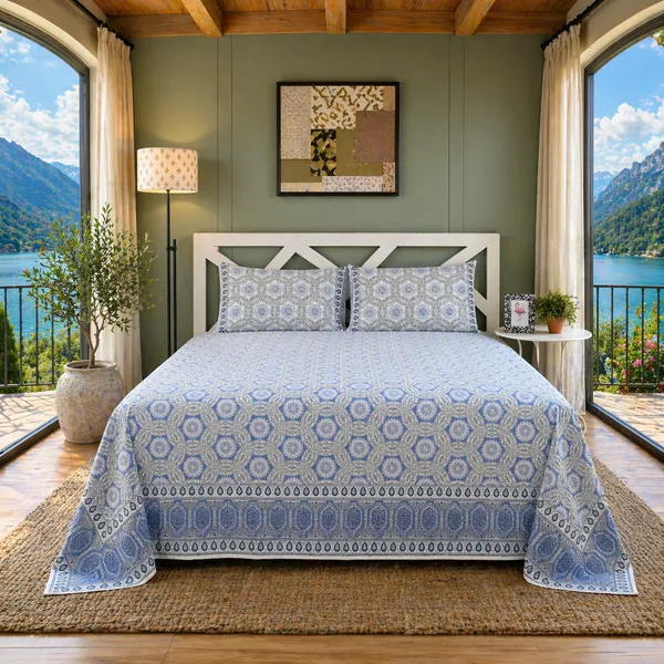 Block_Print_Percale_Cotton_King_Size_Bedsheet