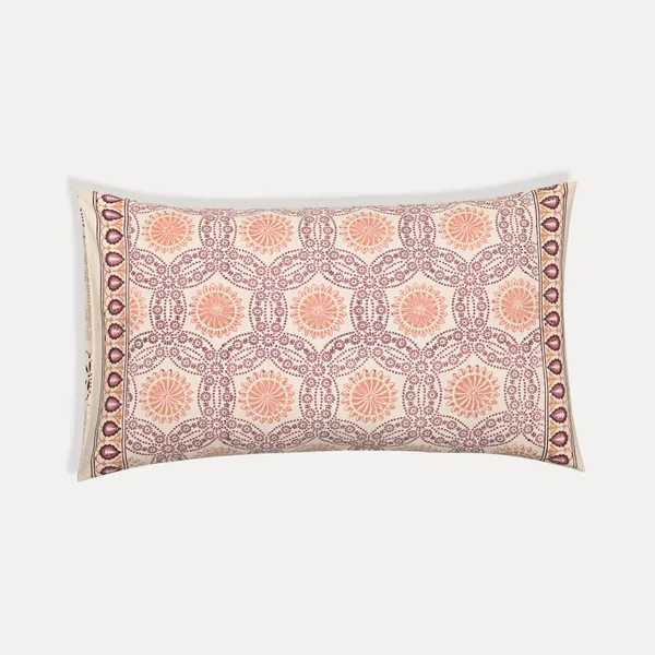 Peach_Percale_Cotton_Block_Print_Peach_King_Size_Bedsheet_For_Home_Decor_&_Bedding