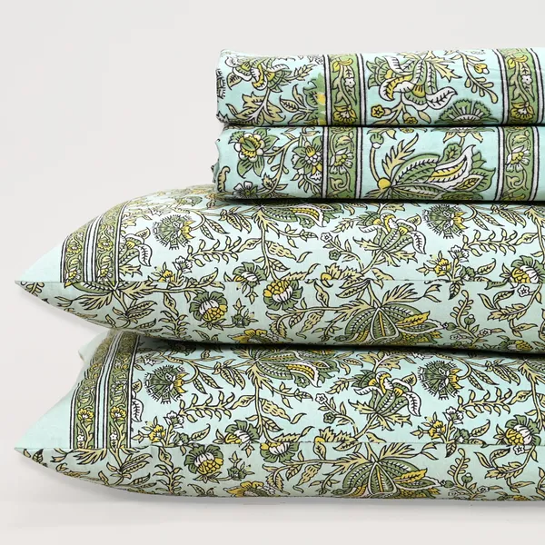 Percale_Cotton_200Tc_Multicolor_King_Size_Bedsheet