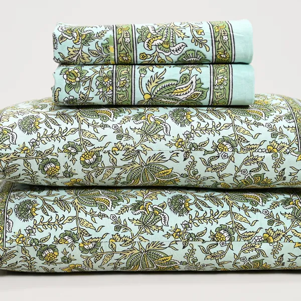 Percale_Cotton_200Tc_Multicolor_King_Size_Bedsheet