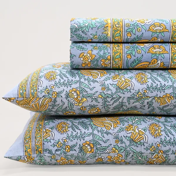 Percale_Cotton_200Tc_Multicolor_King_Size_Bedsheet
