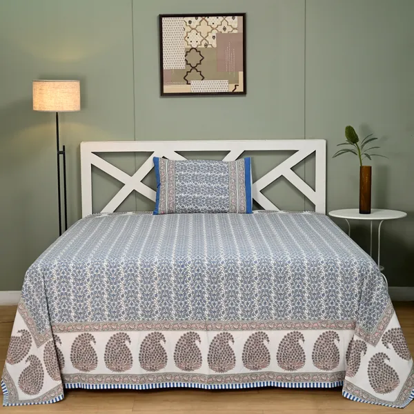 Percale_Cotton_200Tc_Multicolor_King_Size_Bedsheet