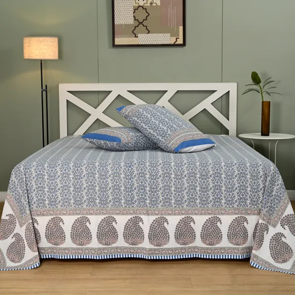 Percale_Cotton_200Tc_Multicolor_King_Size_Bedsheet