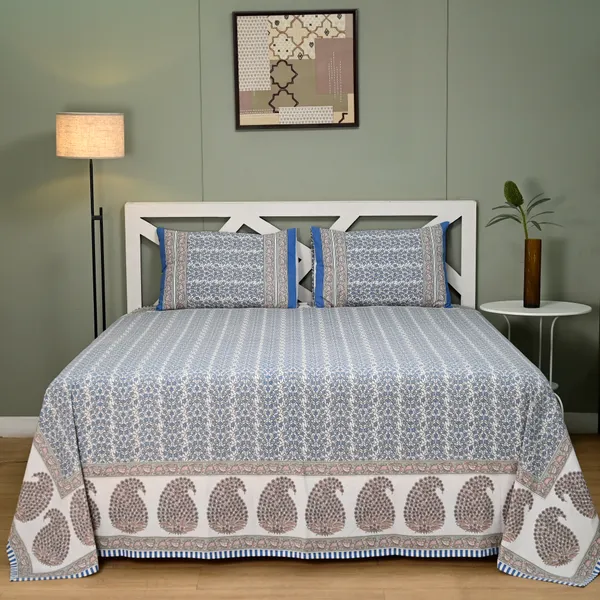 Percale_Cotton_200Tc_Multicolor_King_Size_Bedsheet