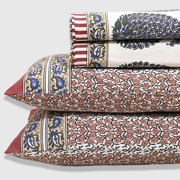 Percale_Cotton_200Tc_Multicolor_King_Size_Bedsheet