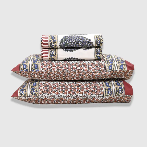 Percale_Cotton_200Tc_Multicolor_King_Size_Bedsheet