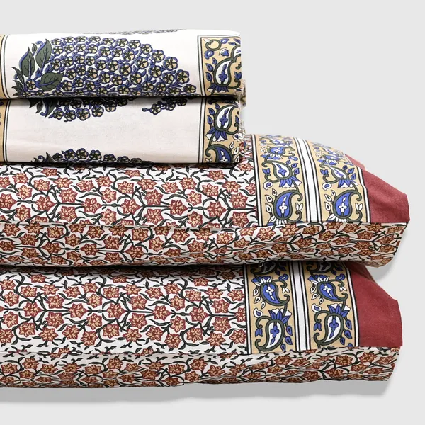 Percale_Cotton_200Tc_Multicolor_King_Size_Bedsheet