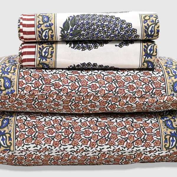 Percale_Cotton_200Tc_Multicolor_King_Size_Bedsheet