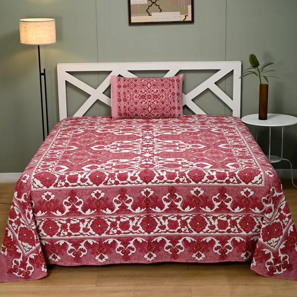 Percale_Cotton_200Tc_Multicolor_King_Size_Bedsheet