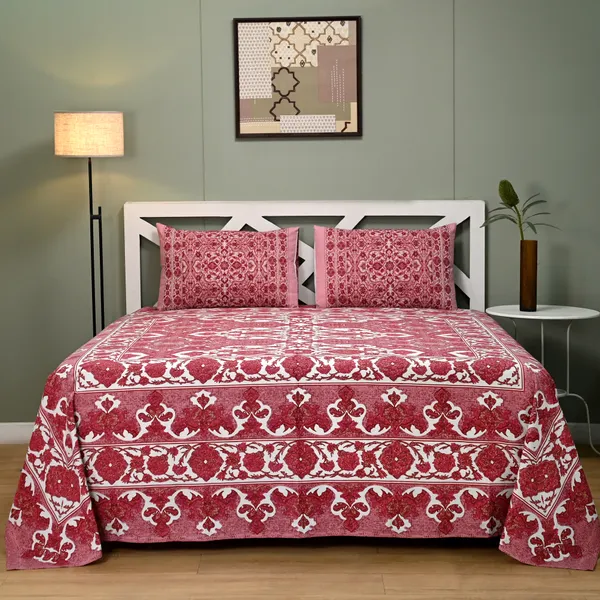 Percale_Cotton_200Tc_Multicolor_King_Size_Bedsheet