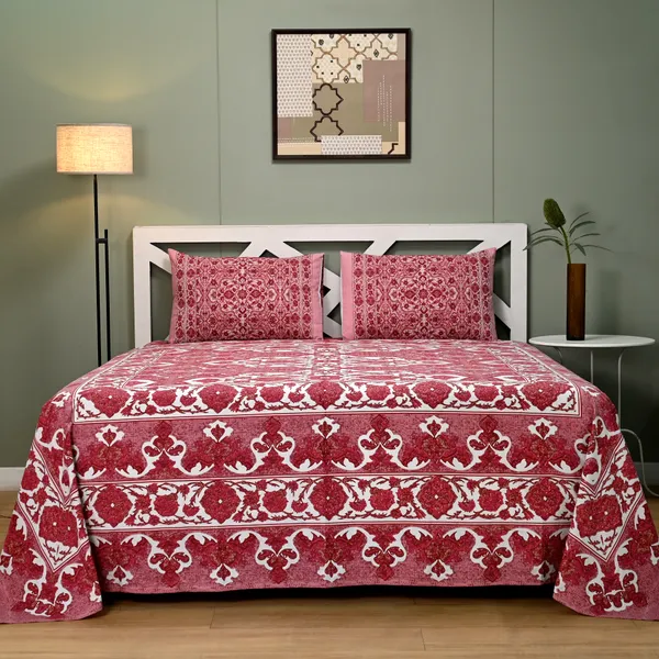 Percale_Cotton_200Tc_Multicolor_King_Size_Bedsheet