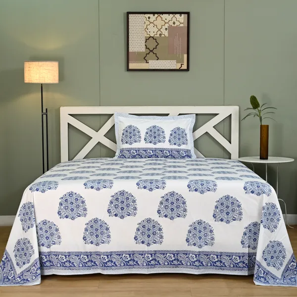 Block_Print_Percale_Cotton_King_Size_Bedsheet