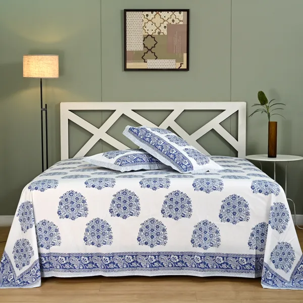 Block_Print_Percale_Cotton_King_Size_Bedsheet