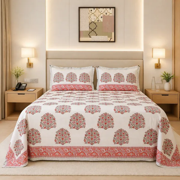 Block_Print_Percale_Cotton_King_Size_Bedsheet