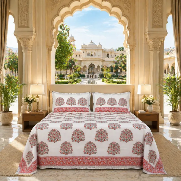 Block_Print_Percale_Cotton_King_Size_Bedsheet