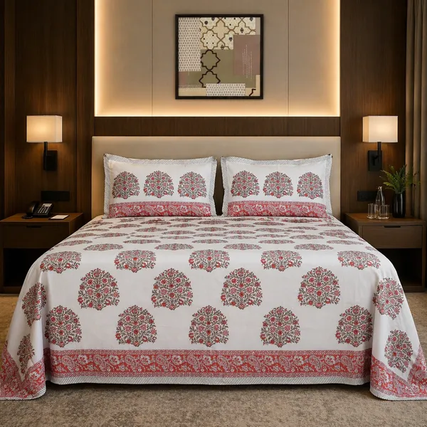 Block_Print_Percale_Cotton_King_Size_Bedsheet