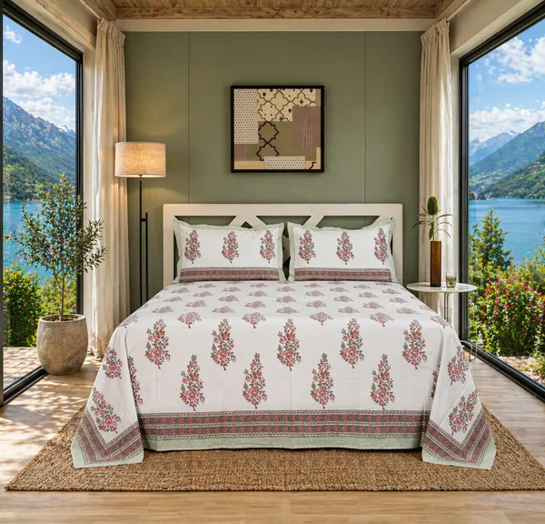 Block_Print_Percale_Cotton_King_Size_Bedsheet