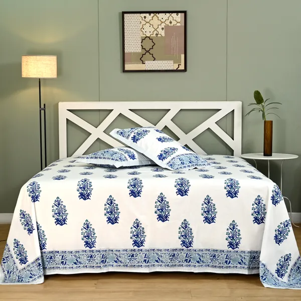 Block_Print_Percale_Cotton_King_Size_Bedsheet