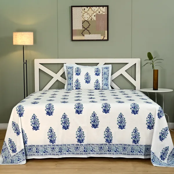 Block_Print_Percale_Cotton_King_Size_Bedsheet