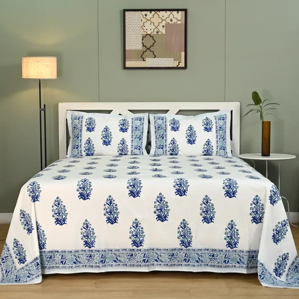 Block_Print_Percale_Cotton_King_Size_Bedsheet