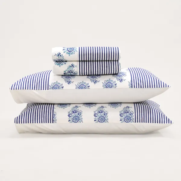 Sky_Blue_Percale_Cotton_Block_Print_Sky_Blue_King_Size_Bedsheet_For_Home_Decor_&_Bedding